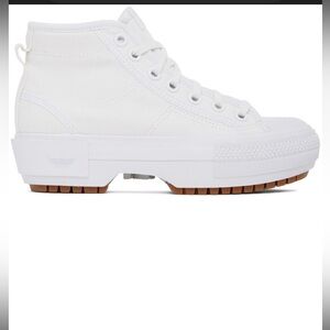 adidas Originals White Nizza Trek Sneakers